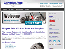 Tablet Screenshot of niagarafallsautoparts.com